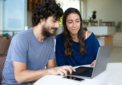 Couple Working Together