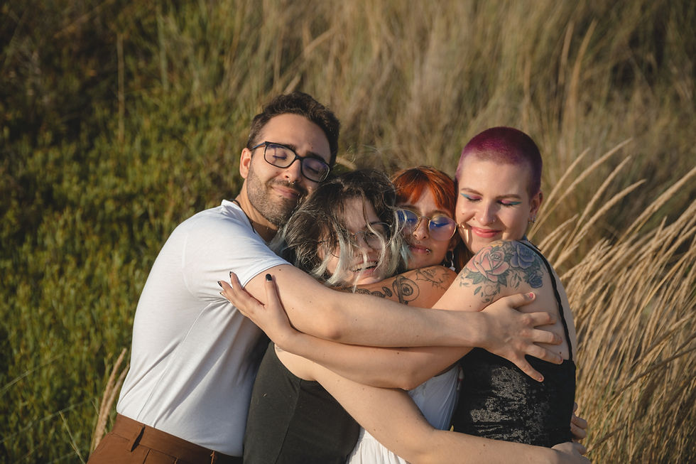 Abrazo grupal