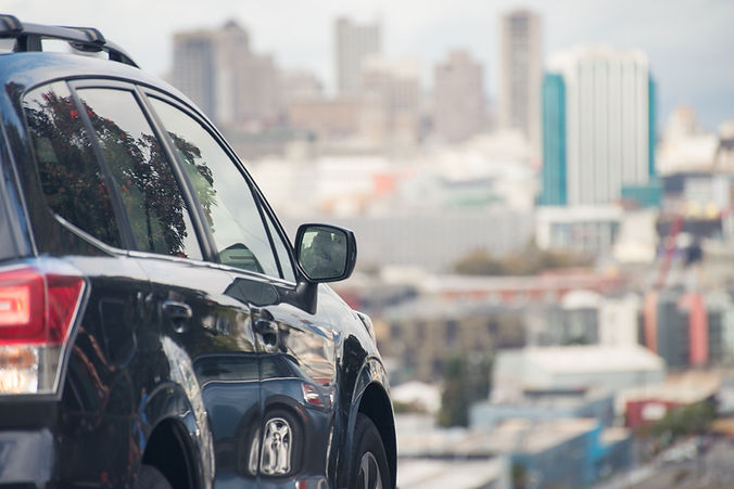 Car in Urban Landscape