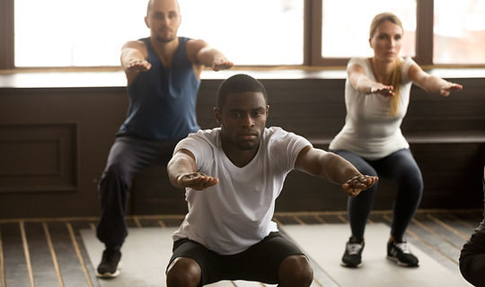 Fitness Group Squats