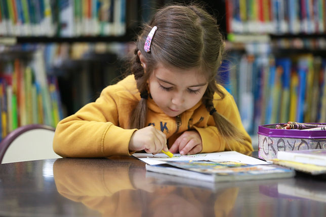Girl with Crayons