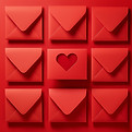 Red Envelopes with Heart