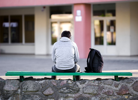 Sitting on a Bench