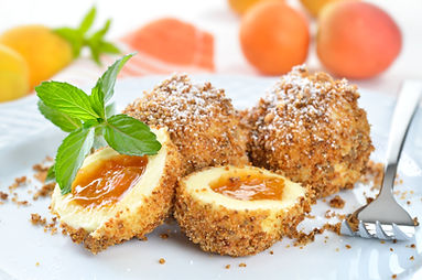 Apricot dumpling
