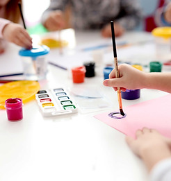 Children Painting Together