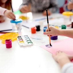 Children Painting Together