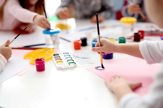 Children Painting Together
