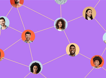 Rete di persone diverse