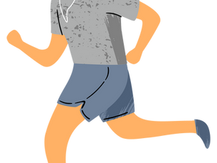 Person running.