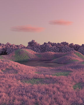 Pink Pastel Landscape