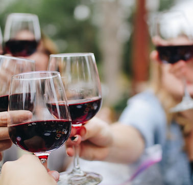 Wine Toast Outdoors