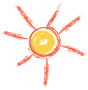 Illustration du soleil dessinée à la main