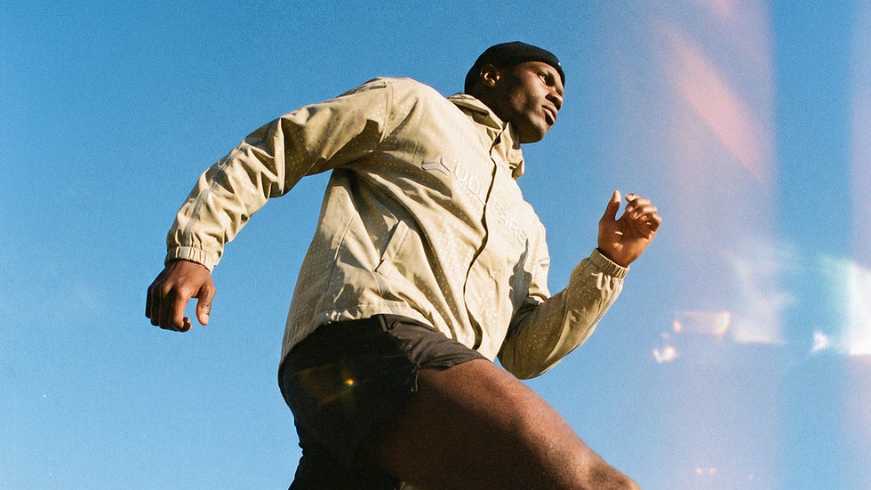 Man Running Outdoors
