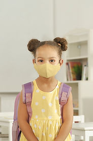 Schoolgirl with Mask