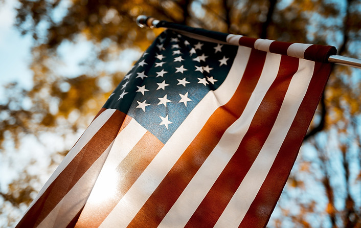 American Flag Outdoors