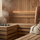 Woman in Sauna