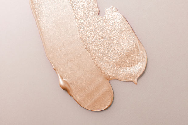 Schimmernder Make-up-Swatch