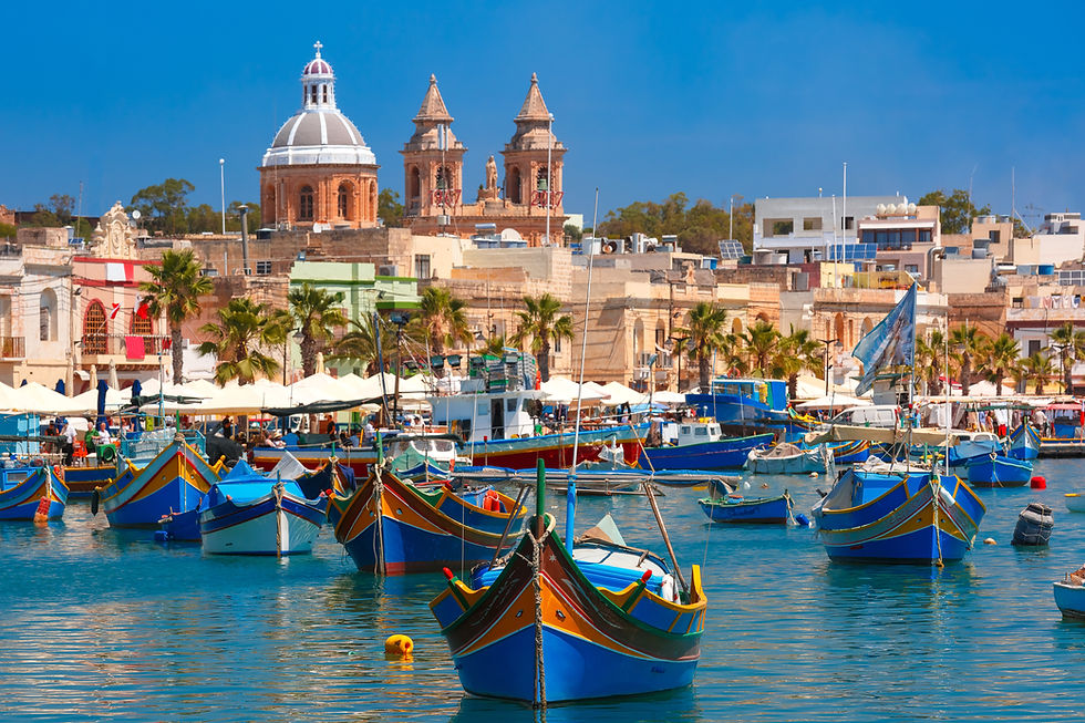 Colorful Fishing Harbor