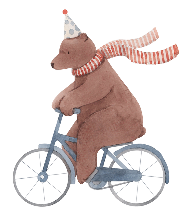 Bear Riding Bicycle