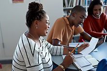 Classmates in Library