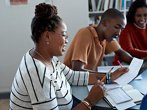 Classmates in Library