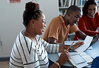 Classmates in Library
