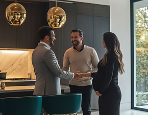 Real estate deal with couple