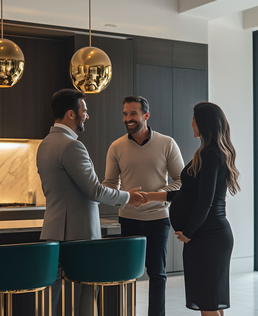 Meeting In Modern Kitchen