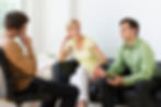 A couple discussing issues with a counsellor