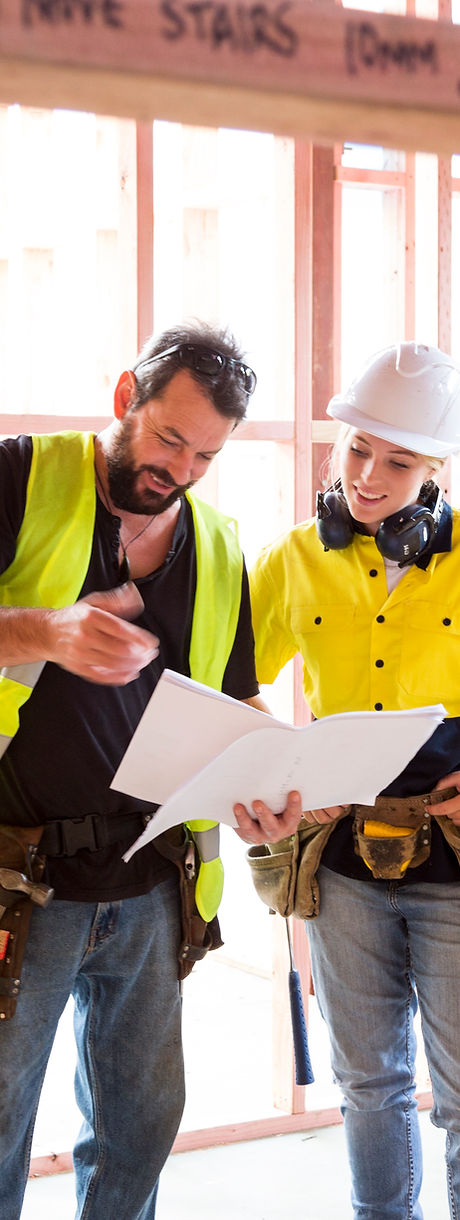 Workers in Building Site