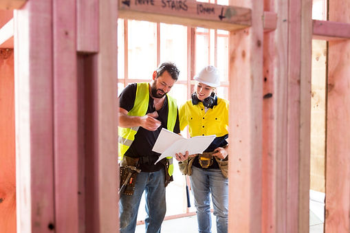 Travailleurs en chantier