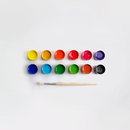 Paints And Brush