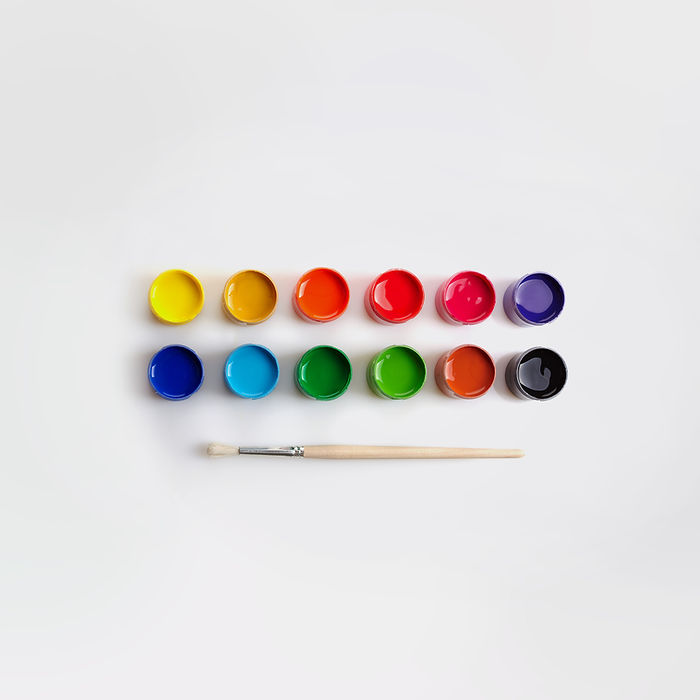 Paints And Brush