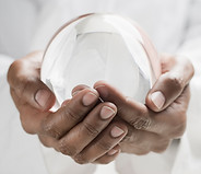 Hands Holding Crystal
