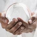 Crystal ball in hands