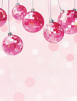 Pink Disco Ball Ornaments