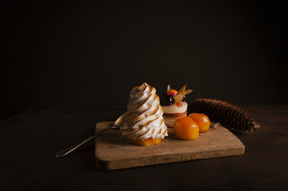 Arranged Food and Objects