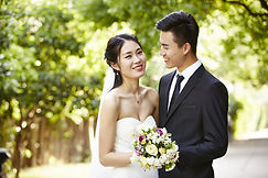 Smiling Newly-wed
