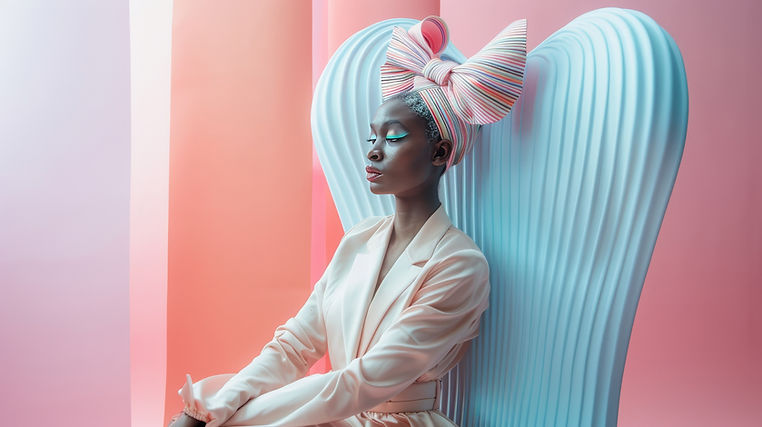 Pastel Fashion Portrait