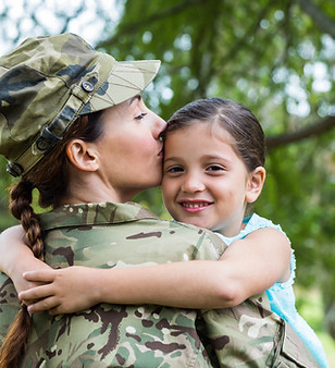 Military Reunion Hug