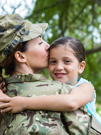 Military Reunion Hug