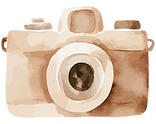 Watercolor Camera Illustration