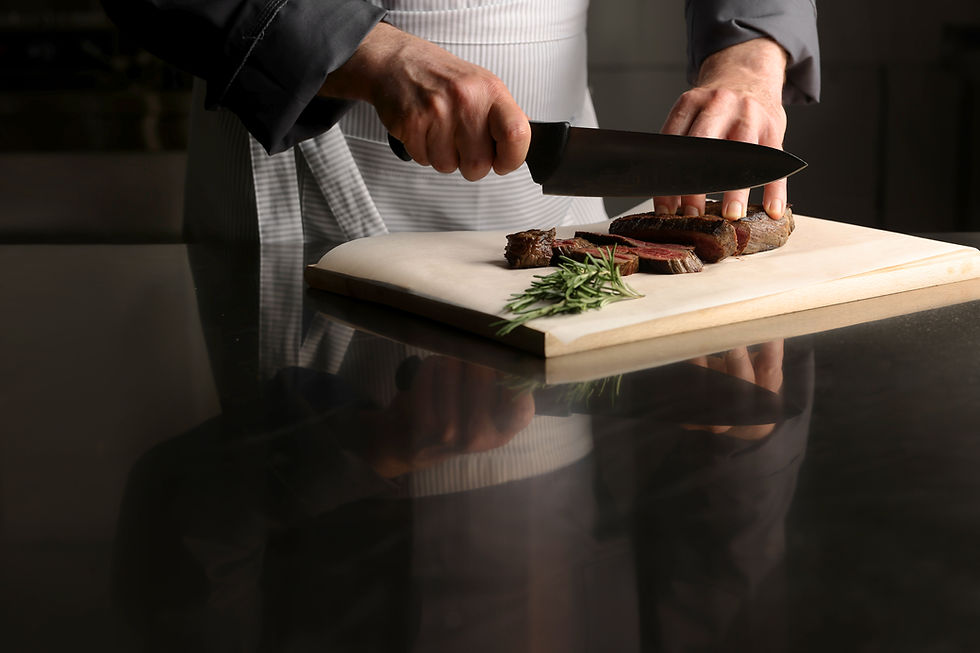 Chef Slicing Beef