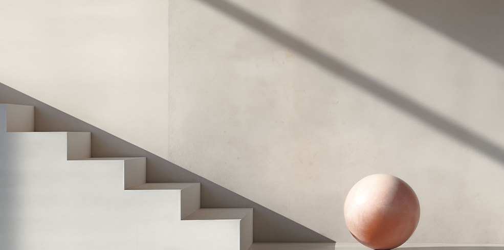 Minimalistyczna scena schodowa
