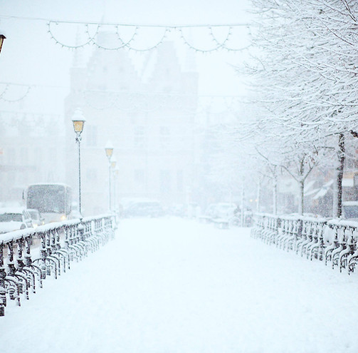 Snow in the city
