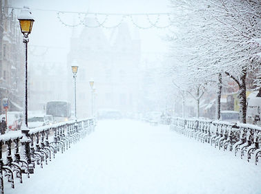 Snow in the city