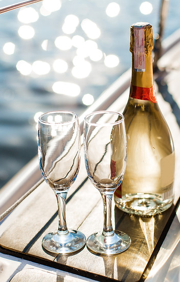 Champagne On Yacht