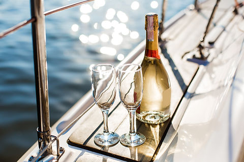 Champaign Bottle and Glasses