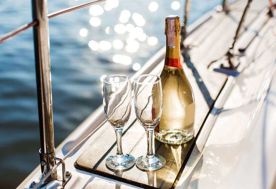 Champaign Bottle and Glasses