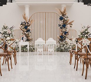 Elegant wedding ceremony venue